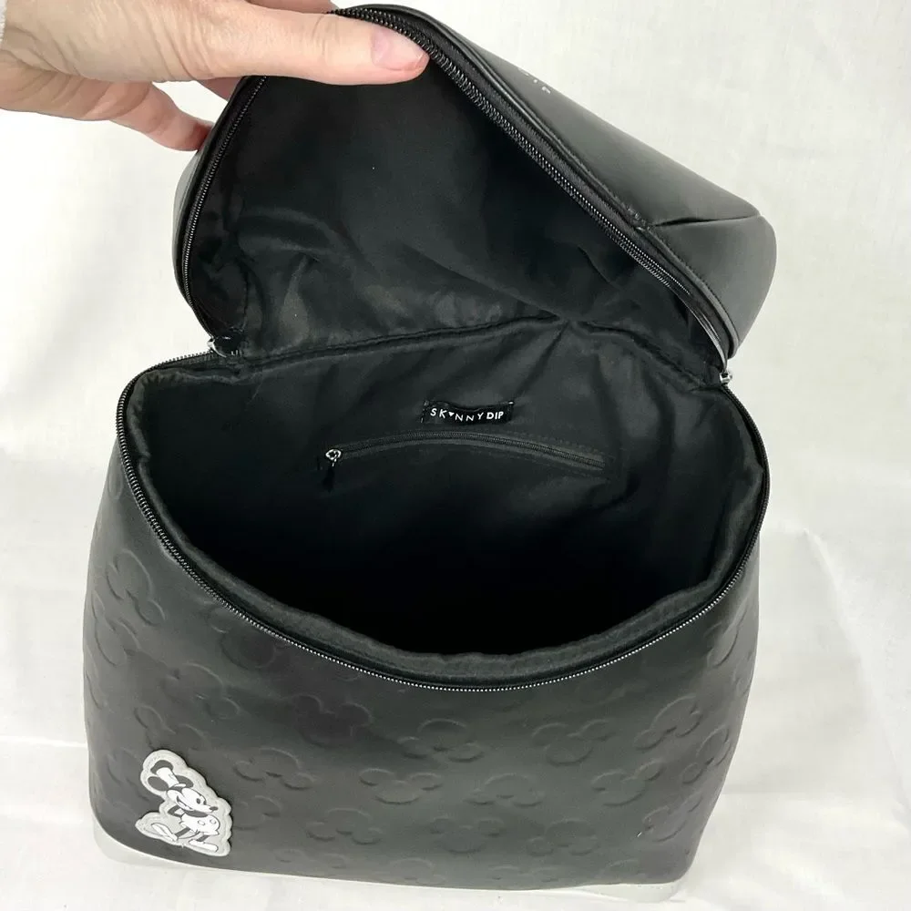 Disney Skinnydip London Black Backpack Mickey Mouse Steamboat Willie New